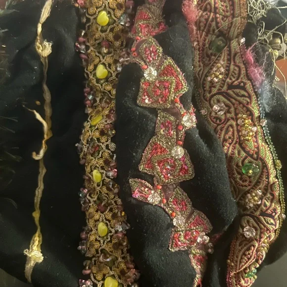 Vintage Mary Frances beaded purse sequin silk crossbody bags - Picture 9 of 12